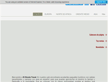 Tablet Screenshot of elmondotravel.com